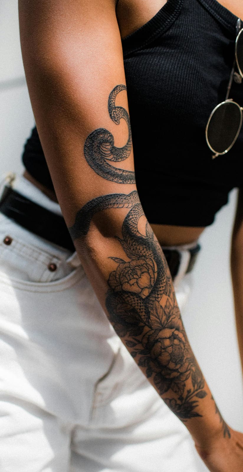 Blackwork — style de tatouage, Encre Brute.
