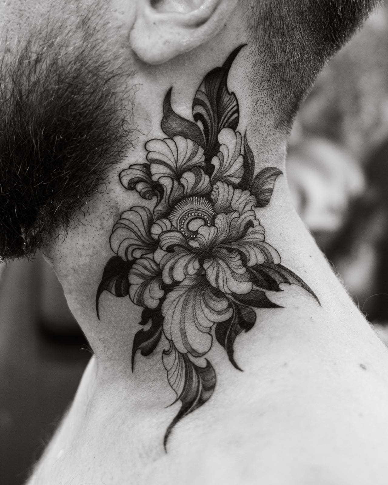 Ornemental — style de tatouage, Encre Brute.